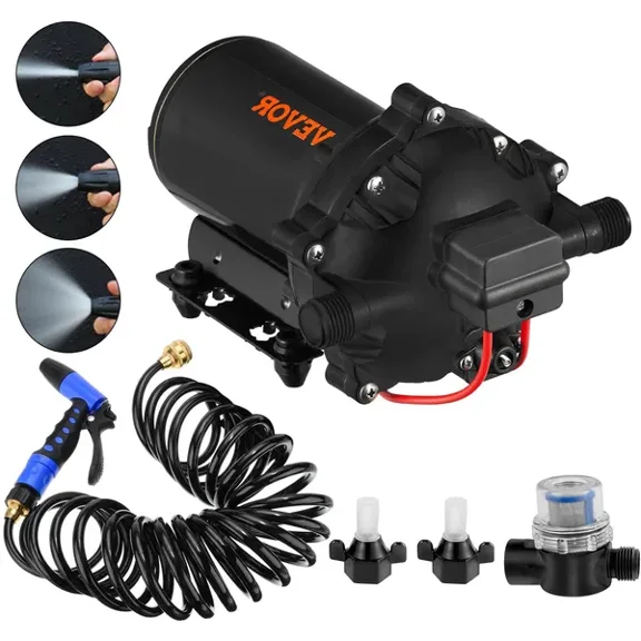 12V 20 LPM 70 PSI Washdown Deck Pump Kit for Caravan RV Boat Marine