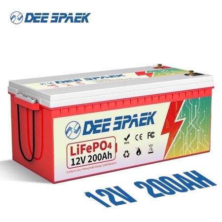 12V 200Ah LiFePO4 Lithium Battery,for RV,Trolling Motor,Solar,Marine,Home Energy Storage,Camping,200A BMS,Deep Cycles Batteries