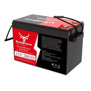 12V 200Ah small LiFePO4 Lithium Battery 150A BMS,NewtiPower 10000+ Deep Cycle Lithium Iron Phosphate Battery Great For Winter Power Shortage, RV, Marine and Off Grid Applications 12V 200Ah
