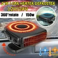 thumbnail image 1 of 12V 200W Portable Car Heater for Cigarette Lighter, Quick Heating Defroster and Demister for Cars Trucks RVs Campervans, Fast Defogger for Windshield Winter Use, 1 of 8