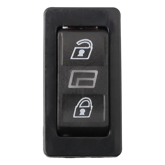 12V 20A 3 In1 Car 5Pins Dpdt Power Door Glass Switch Door Lock Control Car Window Lifter Single Switch 5 Pins 12V Black