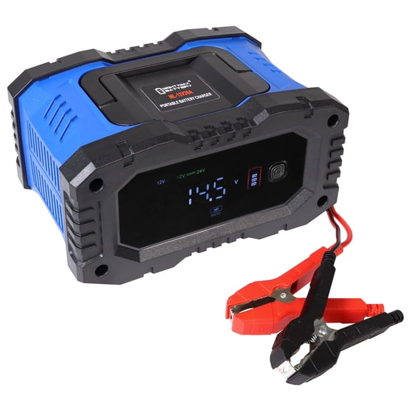 12V/24V 20Amp Smart Automatic Charger & Maintainer with Restoration, Desulfator, and Winter Mode for Car, RV, Boat, ATV, Truck, Motorcycle - Lithium, AGM, SLA, Gel, Wet, Deep Cycle