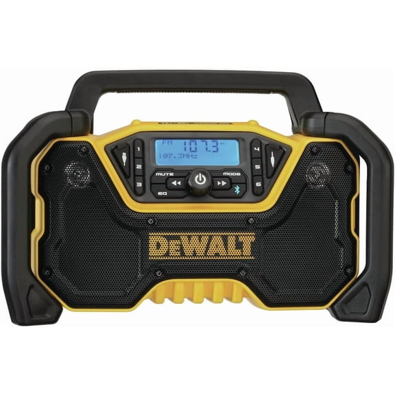 12V/20V MAX Portable Bluetooth Radio, Cordless, 100 ft Range, 3.5 Subwoofers, Jobsite (DCR028B)