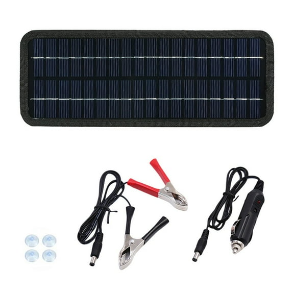 12V 20W Portable Solar Panel Charger For Car Motorcycle Efficient Maintenance Smile Home