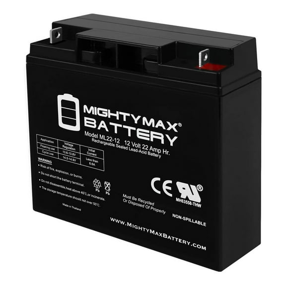 12V 22AH SLA Battery Replacement for SCH 12-22-3 JumpStarter