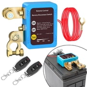 12V 240A Remote Battery Disconnect Switch for Cars Trucks Boats, Automatic Power Control with 2 Wireless Remote Controls, 240A High Current Battery Cut Off Switch & Anti-Theft Safety System