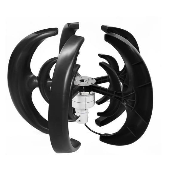 12V/24V 1000W 500W Wind Turbine Generator Lantern Vertical Axises Wind Generator For Residential Household Streetlight ,Low Noise