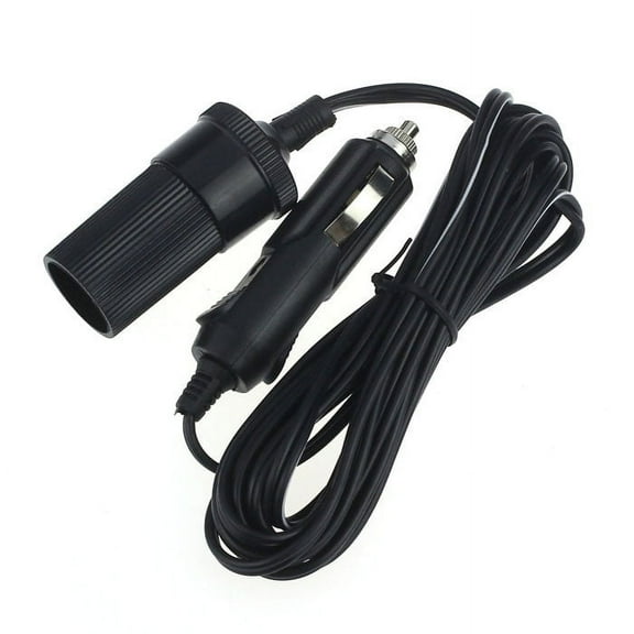 12V/24V 10A Car Lighter Socket Extension Cord  2m Heavy-Duty Power Cable for Accessories  Universal Fit with Overload Protection & Durable Design