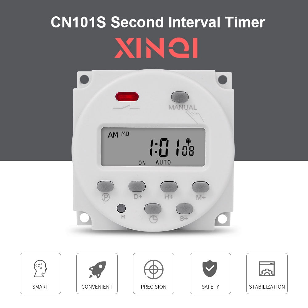 12V 24V 110V 220V Digital Timer Switch 7 Days Weekly Programmable Time