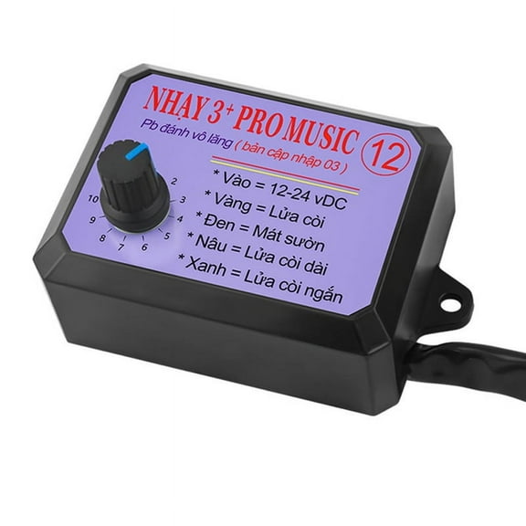 12V-24V 12 Sound Musical Electronic Horn Controller 3+Pro Horn Speaker Sound Control Box Unit with Volume Switching