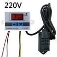 thumbnail image 1 of 12V/24V/220V Digital Humidity Controller Control Switch Hygrometer Hygrostat, 1 of 10