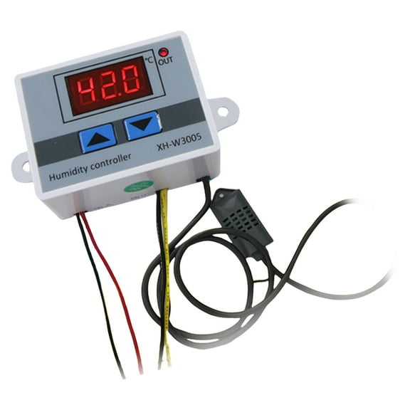 12V/24V/220V Hygrometer Switches Controller Humidity Controller 0~99%RH Humidity Control Switches Humidity Sensors