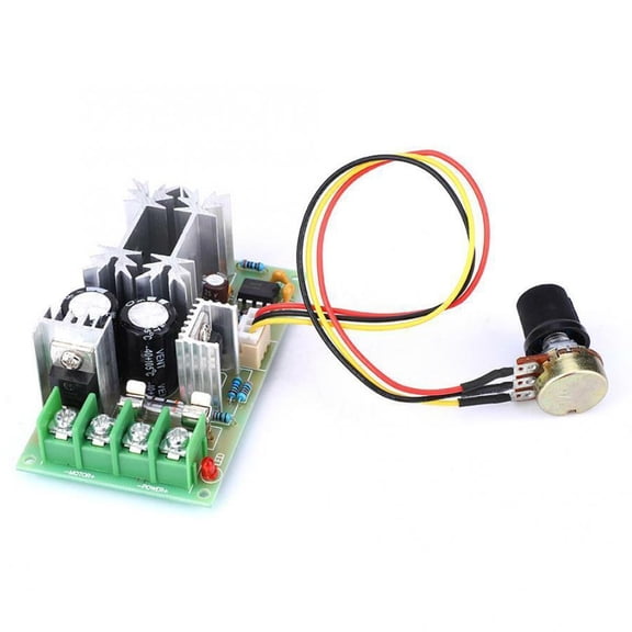 12V 24V 36V 48V 60V 1200W 20A Pwm Fan Controller Dc Motor Speed Control Module
