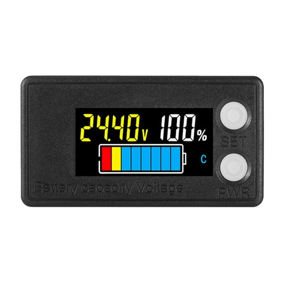 12V 24V 36V 48V Battery Capacity Indicator Cart Voltage Meter with Digital Display Waterproof Monitors Gauge