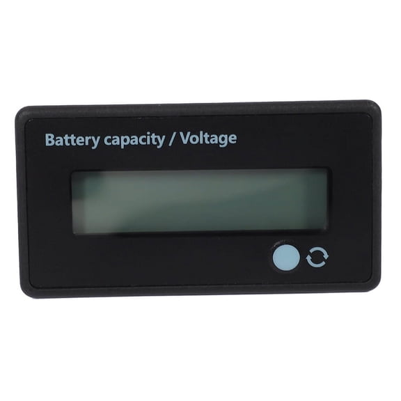 12V 24V 36V 48V Battery Meter, Battery Capacity Voltage Indicator, Lead-Acid & Lithium Ion Battery Charge Discharge Monitor, for Motorcycle Car