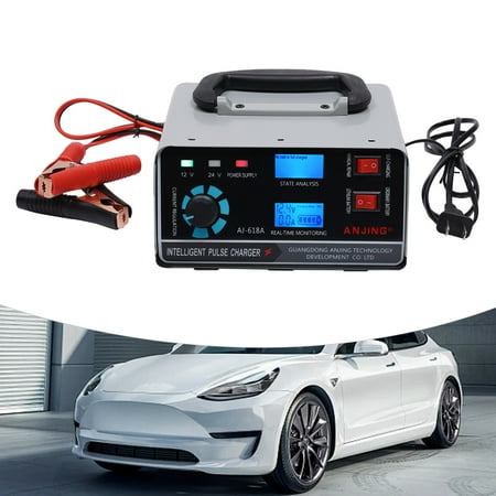 12V/24V 400W Heavy Duty Car Truck Battery Charger Intelligent Pulse Repair Trick