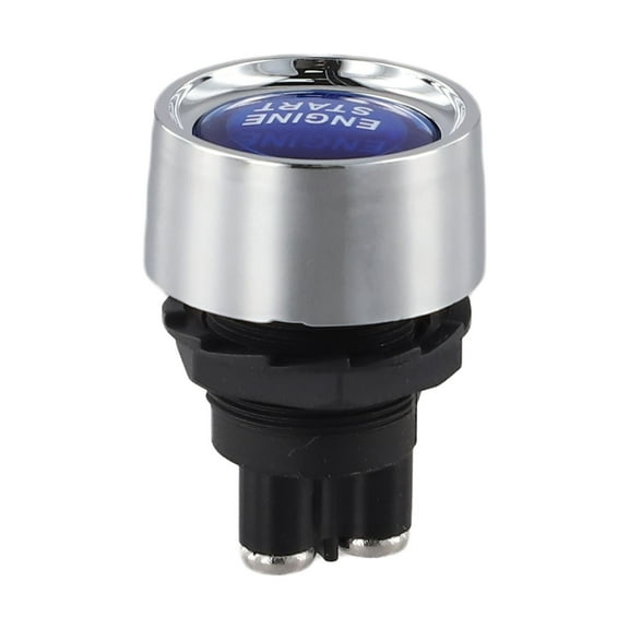 12V 24V 50A Car Engine Start Button Keyless Start Button Ignition Starter Blue