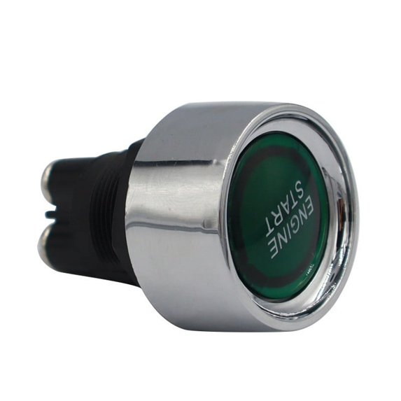 12V 24V 50A Car Engine Start Button Keyless Start Button Ignition Starter Green