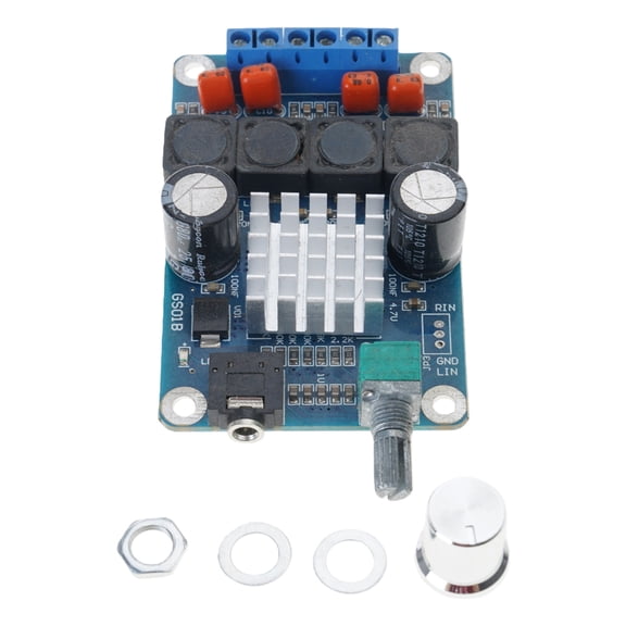 12V-24V 50Wx2 Digital Sound Power Amplifier Board Double Channel Stereo Power Subwoofer Board For Home Theater Project