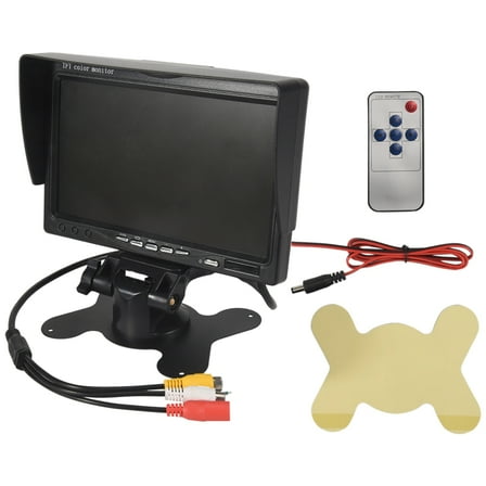 12V-24V 7 Inch TFT LCD Color HD Monitor for Car Truck CCTV Reverse Rear View Backup Camera