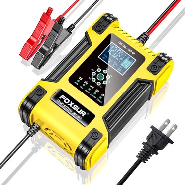 Lifepo4 Battery Charger 20A Smart Car Battery Charger Maintainer 12V 24V LiFePO4 AGM GEL Trickle Charger Lithium Battery Charger