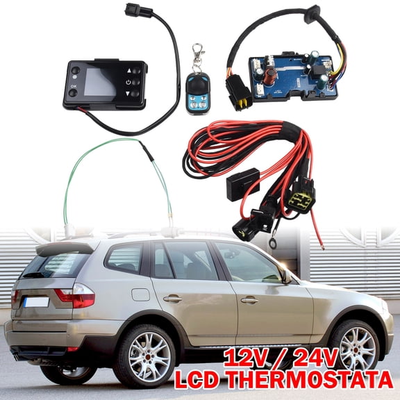 12V / 24V Air Diesel Heater LCD Monitor Control Motherboard Remote Wire Harness