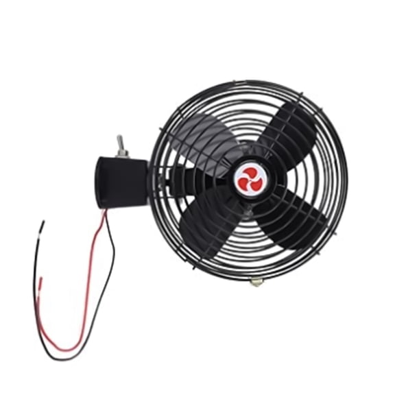 12V 24V Automotive Cooling Fan With Noise Reduction Technology For Long Drives In Cars Trucks Boats And Buses 8 Inch