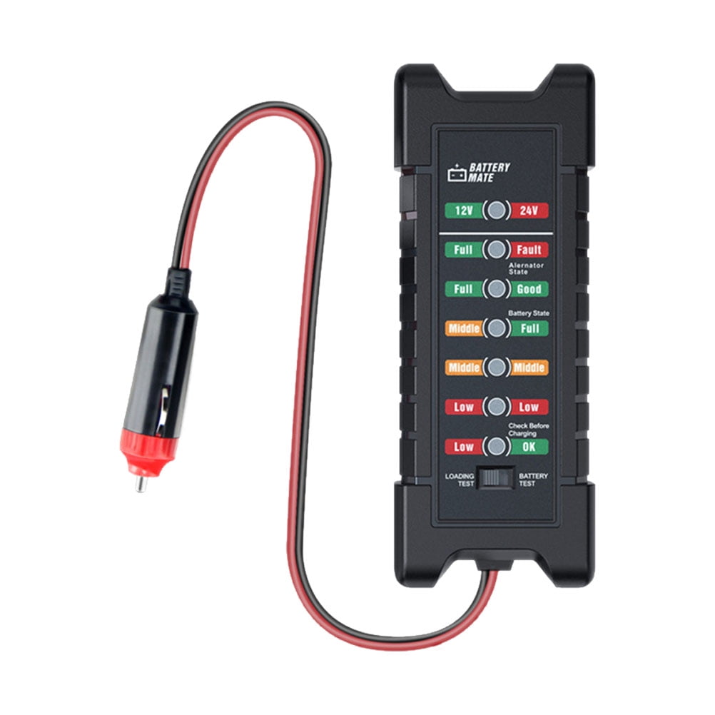 12V/24V Car Battery Tester Battery Mate Alternator State Digital Tester
