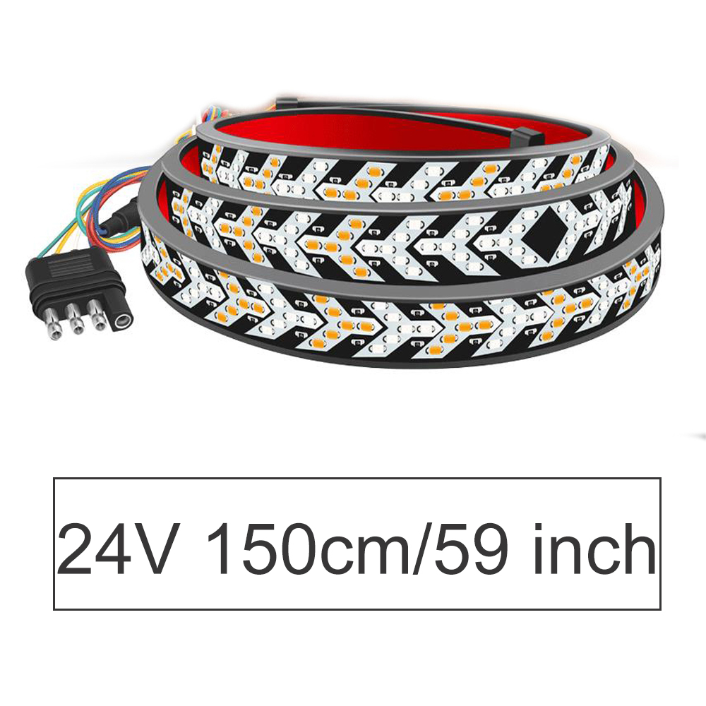 12V/24V Car Brake Turn Signal Trunk SUV RV Flexible LED Strip Light