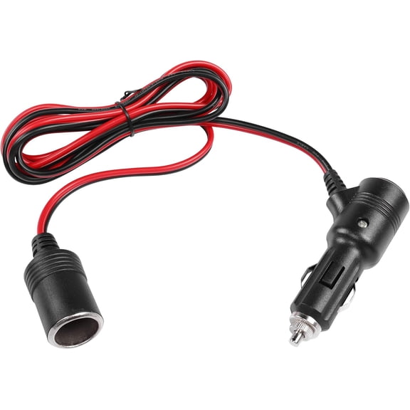 12V 24V Car Cigarette Lighter Plug to Socket Power Cable with On Off Switch,Car Cigarette Lighter Male to Female Outlet Extension Cord with 15A Fuse(2M/6.6FT)