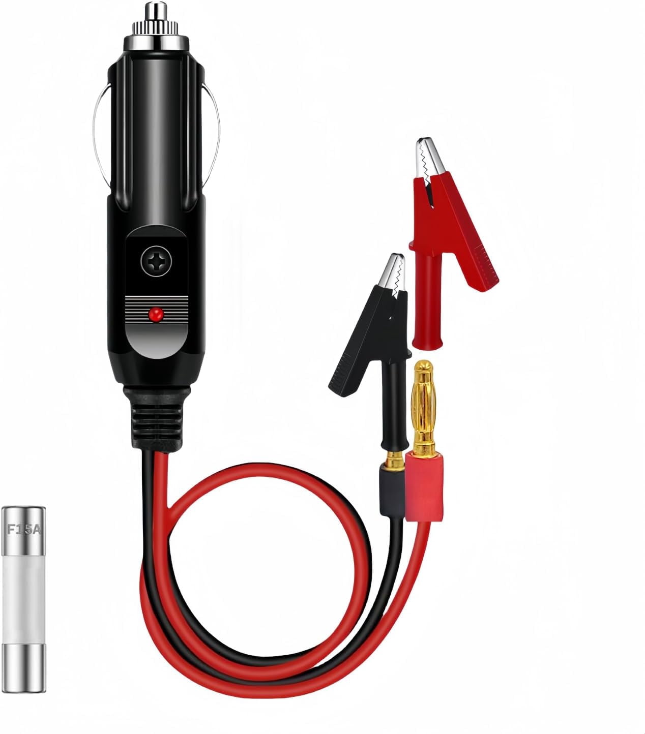 alligator clip to male cigarette lighter adapter Alligator Clip Lighter Adapter
