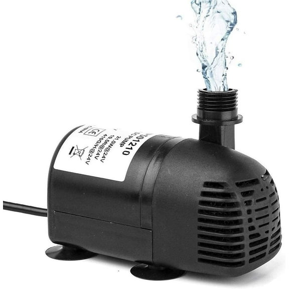 12V - 24V DC Brushless Submersible Water Pump, 410GPH, for Solar Fountain, Fish Pond, and Aquarium 410GpH 1 Pack