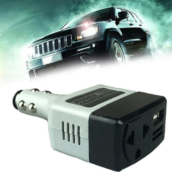 12V/24V DC to AC 220V Car Auto Power Inverter Converter Ad Plug