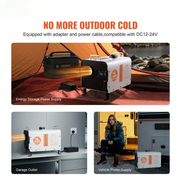 12V/24V Diesel Heater 8KW with APP Control for Outdoor, Camping, Truck, Van