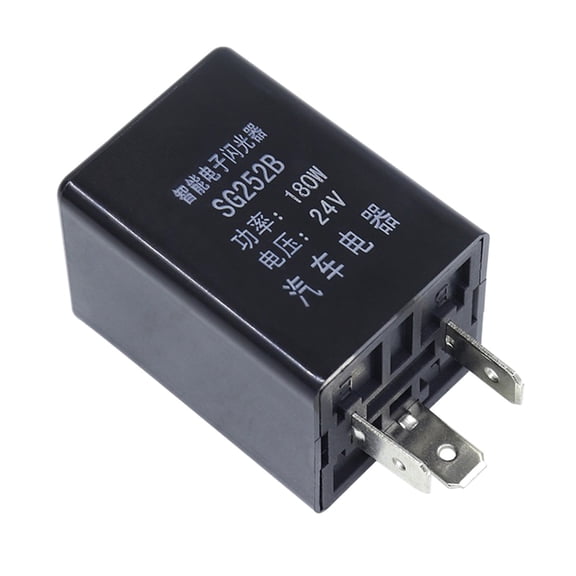 12V 24V Heavy Duty 3-Pin Electronic Flasher Relay for LED and Incandescent Bulbs