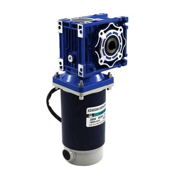 12V 24V High Torque Forward And Reverse RV30 2200RPM, Speed Regulating Motor 200W Worm Gear DC Gear Motor ,Easy to Use