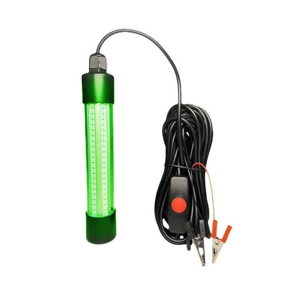 12V/24V LED Submersible Fishing Light 13W Squid Bait Lure Shrimp Fishing Lamp, green