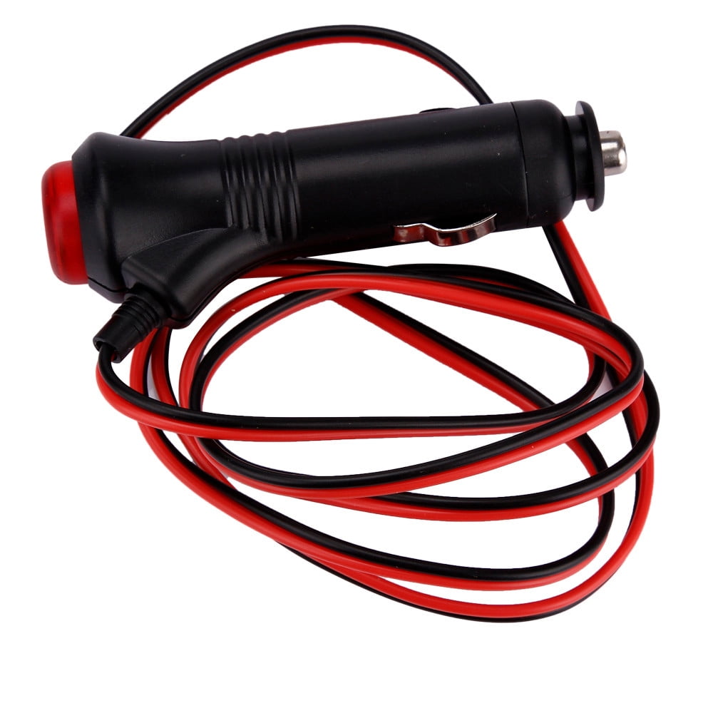 2 pcs power adapter connector 12v car plug with fuse and switch 20mm