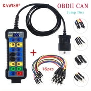 12V/24V OBD2 Junction Box - 16-Pin CAN Bus Test Tool with LCD, Automatic OBDII Protocol Detector for ECU & OBDII Communication Detection