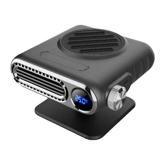 12V/24V Portable Car Heater, With Digital Thermostat, Portable Heater, 150W Rapid Defrost Demister For Windshield & Cabin Winter Warmth Fast Heating Fan