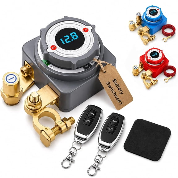 12V/24V Remote Automotive Battery Cut-Off Relay Switch Disconnect Isolator