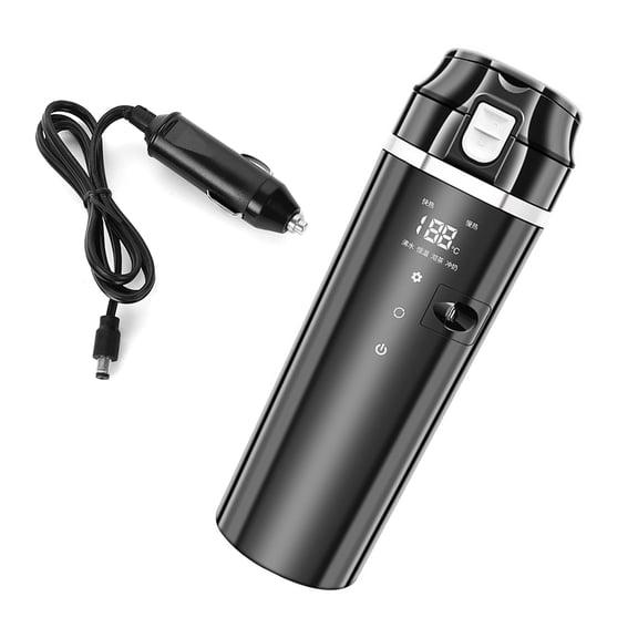 12V/24V SmartTemperature Control Travel Coffee Mug for Car/Truck, 500ml Car Electric Heated Mug Heating Cup