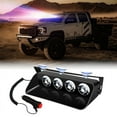 thumbnail image 1 of 12V-24V Suction Cup LED Strobe Light - 16 Flash Modes, 4 High-Power LEDs, ABS/Aluminum Alloy Construction, 13.5ft Cable for Emergency Vehicles, Construction Trucks, Fire Trucks, 1 of 4