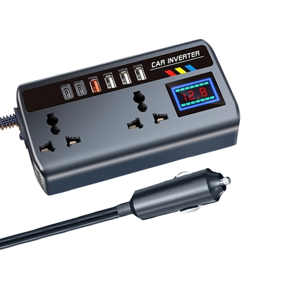 12V/24V To 220V Fast Charging Port USB Phone Charging Adapter Car Inverter Power Adapter 200W Power Socket For Travel