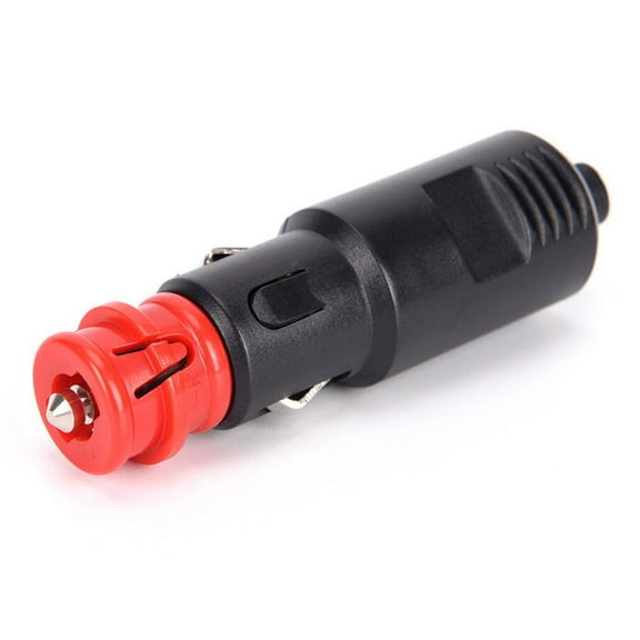 12V 24V Universal Male Car Cigarette Lighter Socket Adapter with 8A Fuse, 2.1cm Jack Plug for Car Accessories