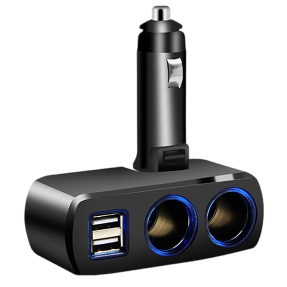 12V/24V Vehicles Socket Splitter Multiple Device Charging Car Accessory 2 USB Interfaces Totally 3.1A Output