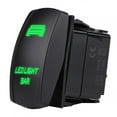 thumbnail image 1 of 12V 24V Waterproof 5 Pin LED Light Bar Rocker Switch SPST On OFF for Car Boat Truck（Green）, 1 of 5