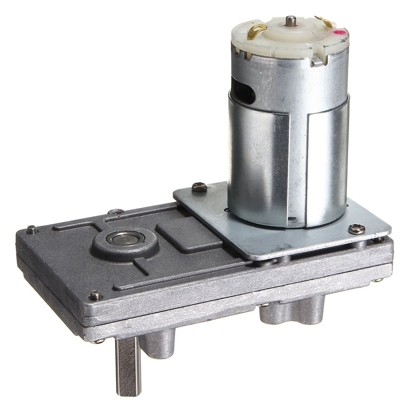 12V 24V Worm Gear Motor Reducer 90 RPM DC High Torque Electric Motor ...