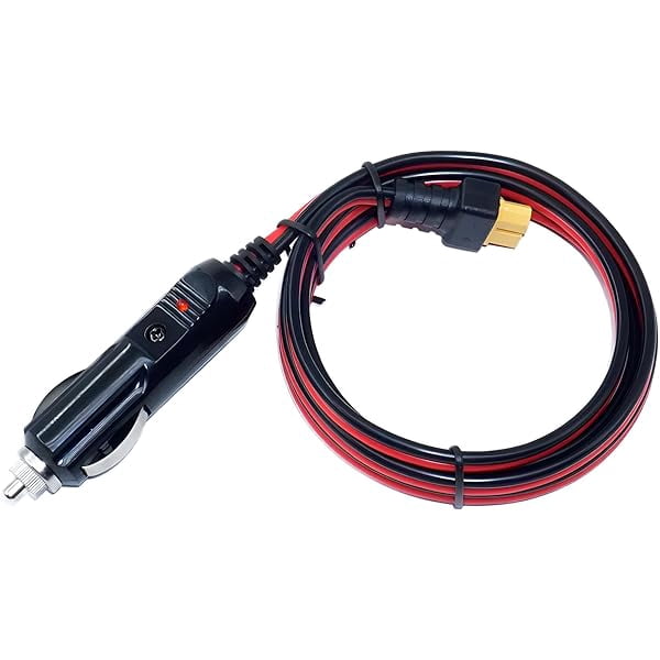 12V/24V XT60 Car Charging Cable Car Charger 4.9FT 14AWG Compatible with EcoFlow Delta River,BLUETTI EB55,Anker 757/767 Solar Power Station Wave 2 AC