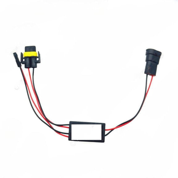 12V/24V car Universal  headlight harness H11 dual control line group high beam cycling switch LED/HID headlight adapter wire